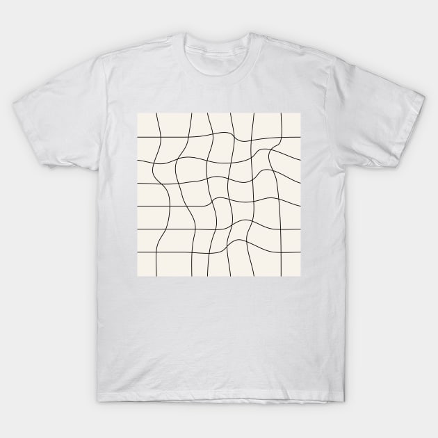 Warp Grid: Off-White Day Edition T-Shirt by ayeyokp